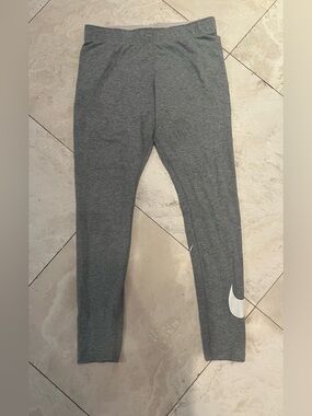 Nike Gray Cotton Leggings